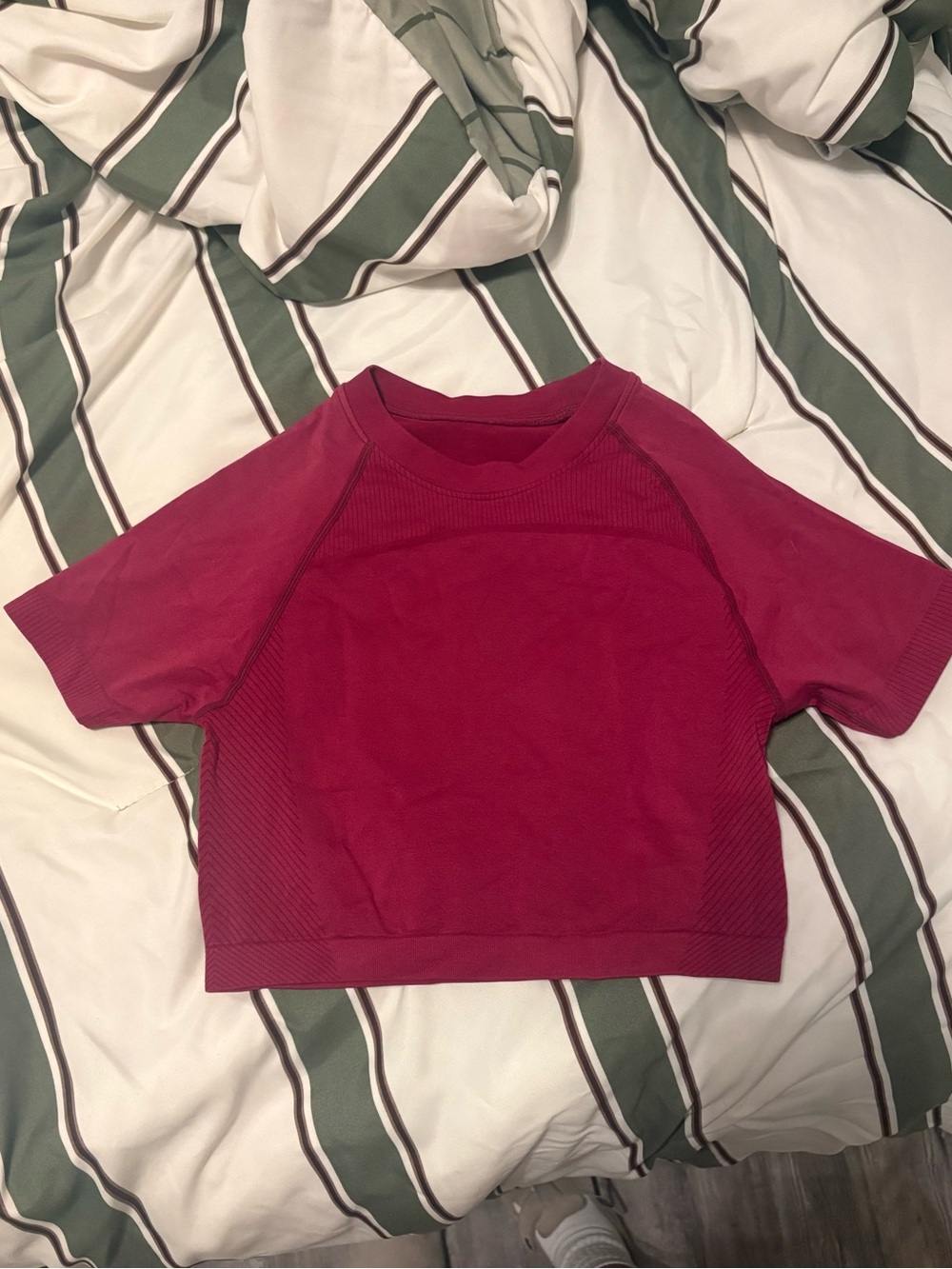 Burgundy workout top